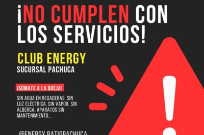 Por fallas en el servicio, usuarios de Energy Fitness Pachuca alistan queja colectiva ante Profeco